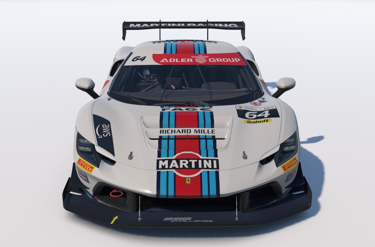 Preview of Ferrari 296 Challenge - Martini Racing by Andrea Zanon