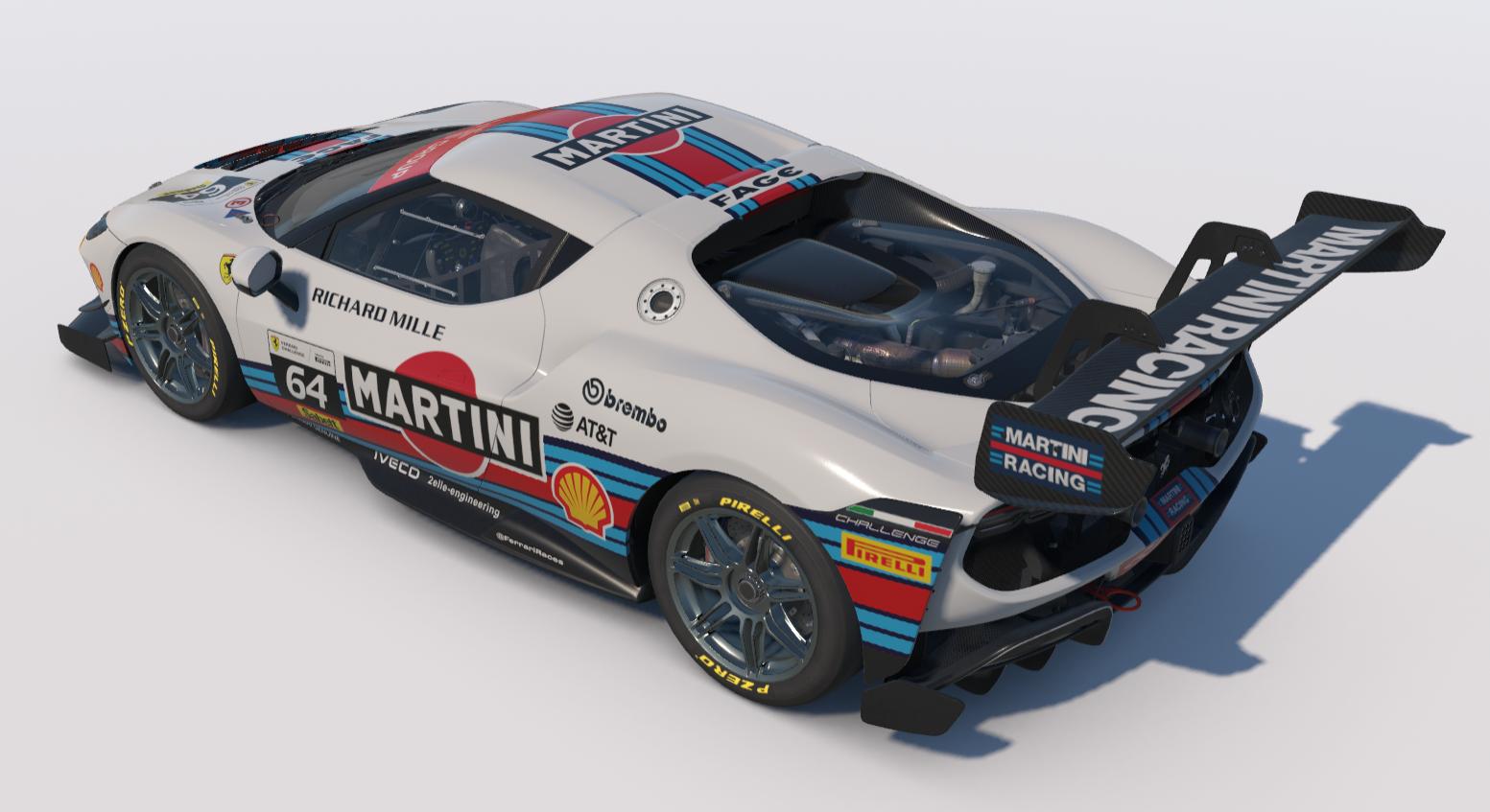 Preview of Ferrari 296 Challenge - Martini Racing by Andrea Zanon
