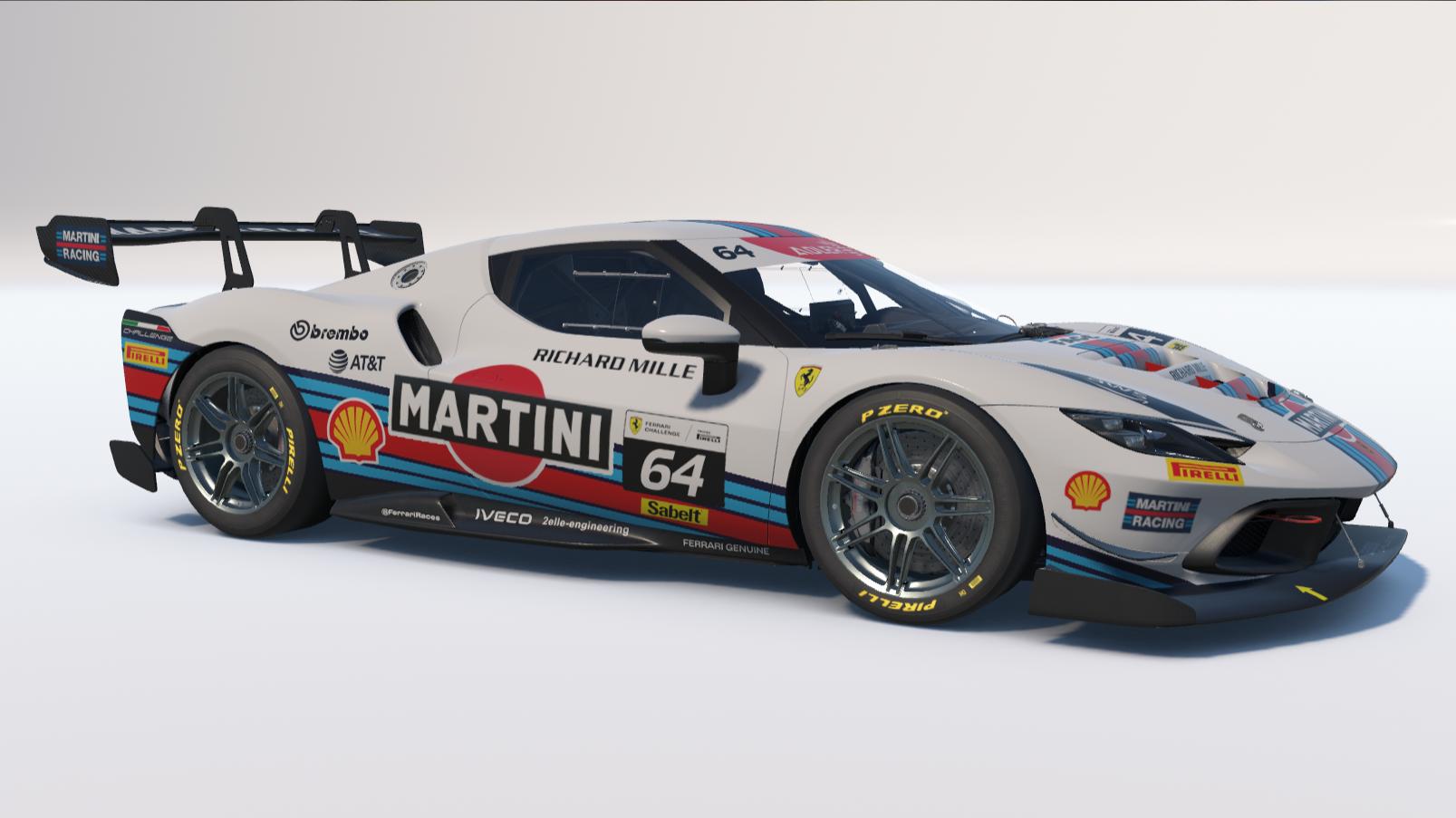 Preview of Ferrari 296 Challenge - Martini Racing by Andrea Zanon