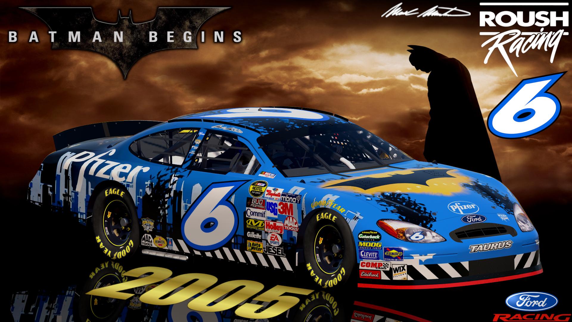 Preview of 2005 #6 Mark Martin Batman Begins Pfizer Ford Taurus by Christian Budd