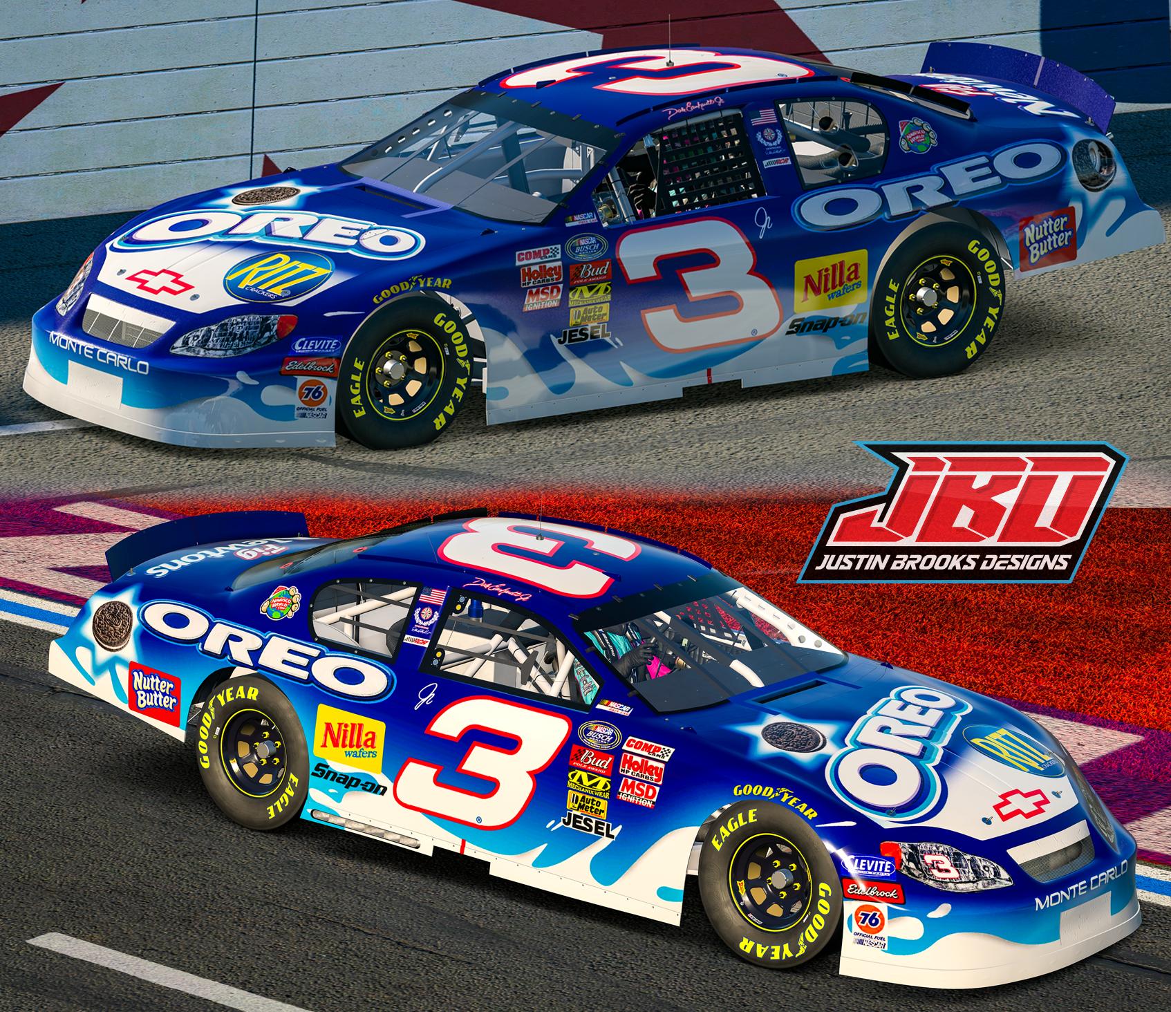 Preview of 2002 Dale Earnhardt Jr Oreo Scheme : Sim Stamped by Justin Brooks