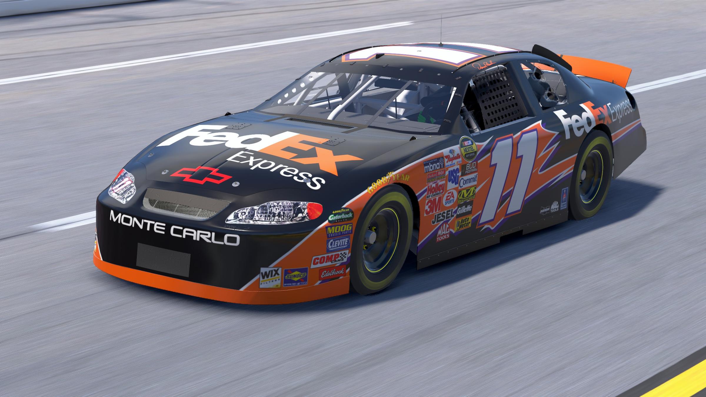 Preview of Denny Hamlin FedEx Reverse Throwback 2006 to 2017 by Davin Cornelius