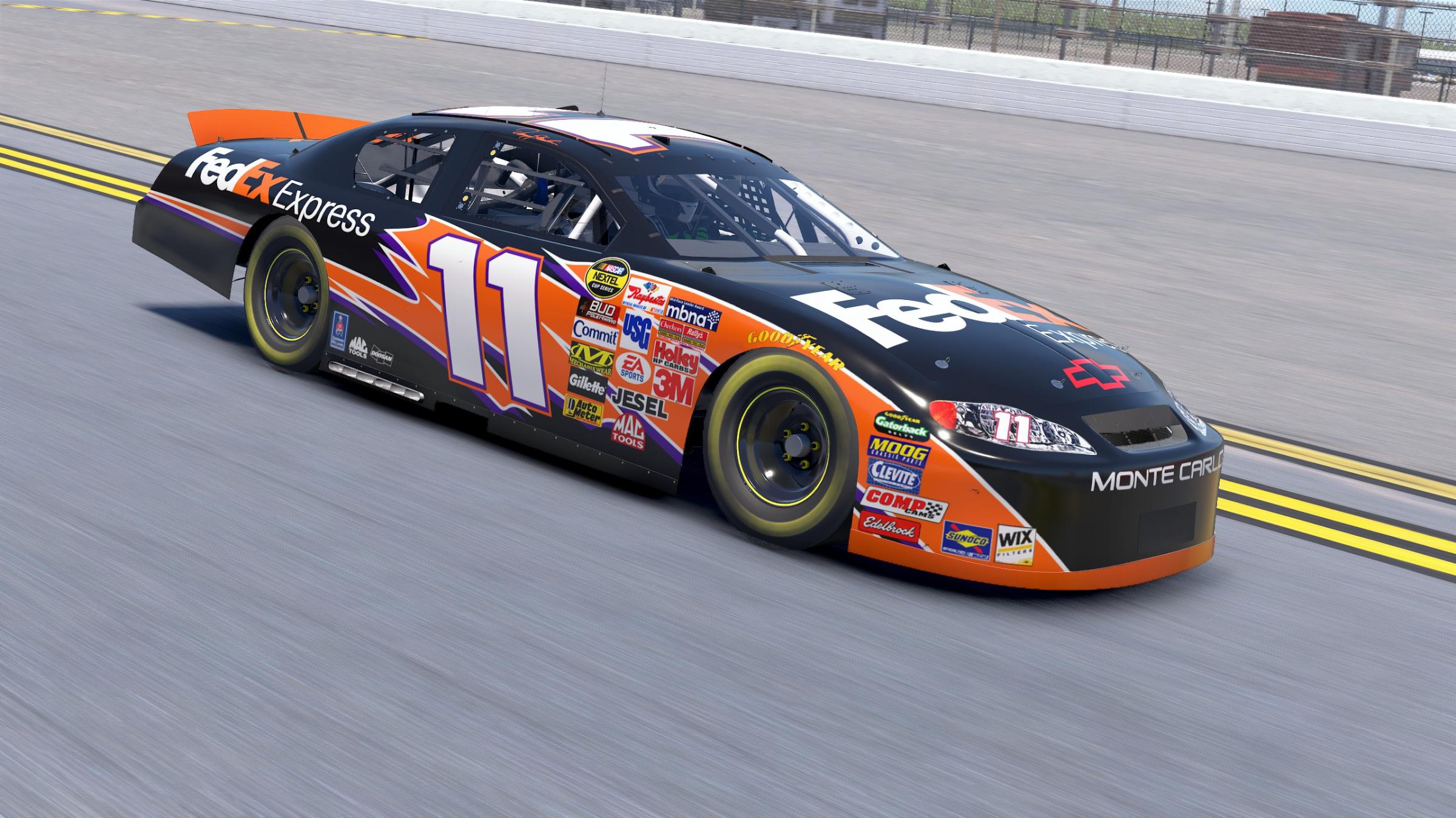 Preview of Denny Hamlin FedEx Reverse Throwback 2006 to 2017 by Davin Cornelius