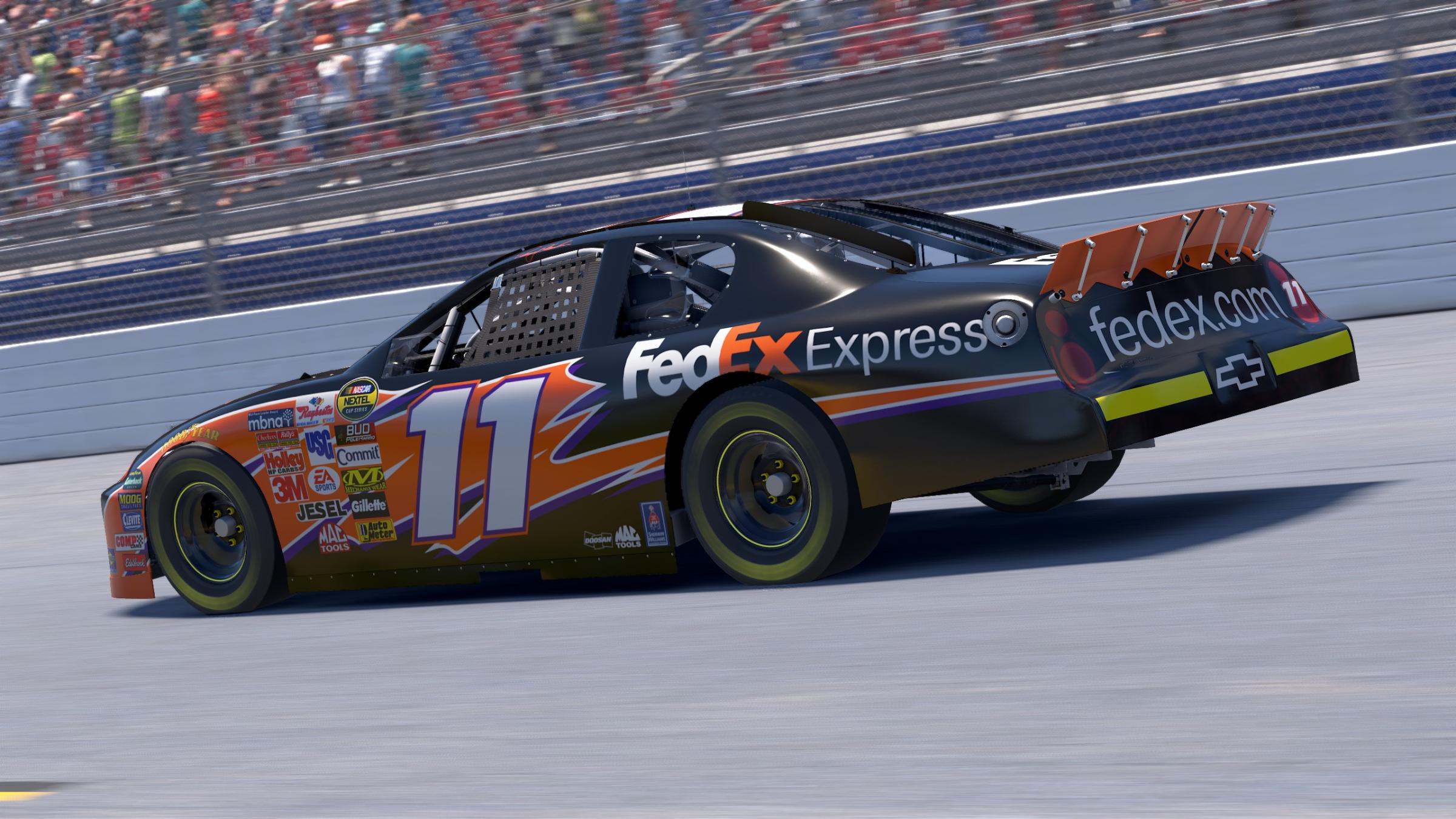 Preview of Denny Hamlin FedEx Reverse Throwback 2006 to 2017 by Davin Cornelius