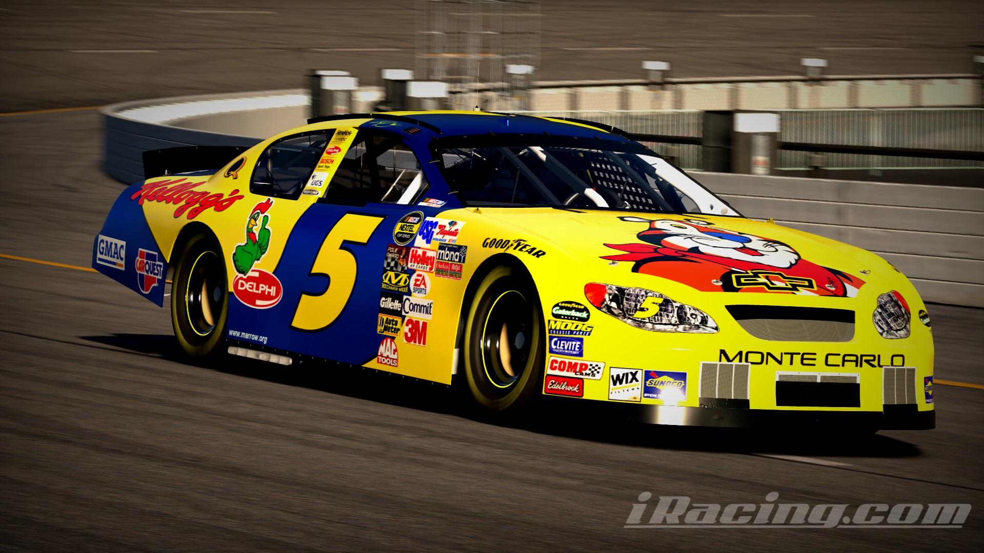 Preview of 2005 #5 Kyle Busch Kelloggs v2 Chevrolet Monte Carlo Sim Stamped Number by Christian Budd