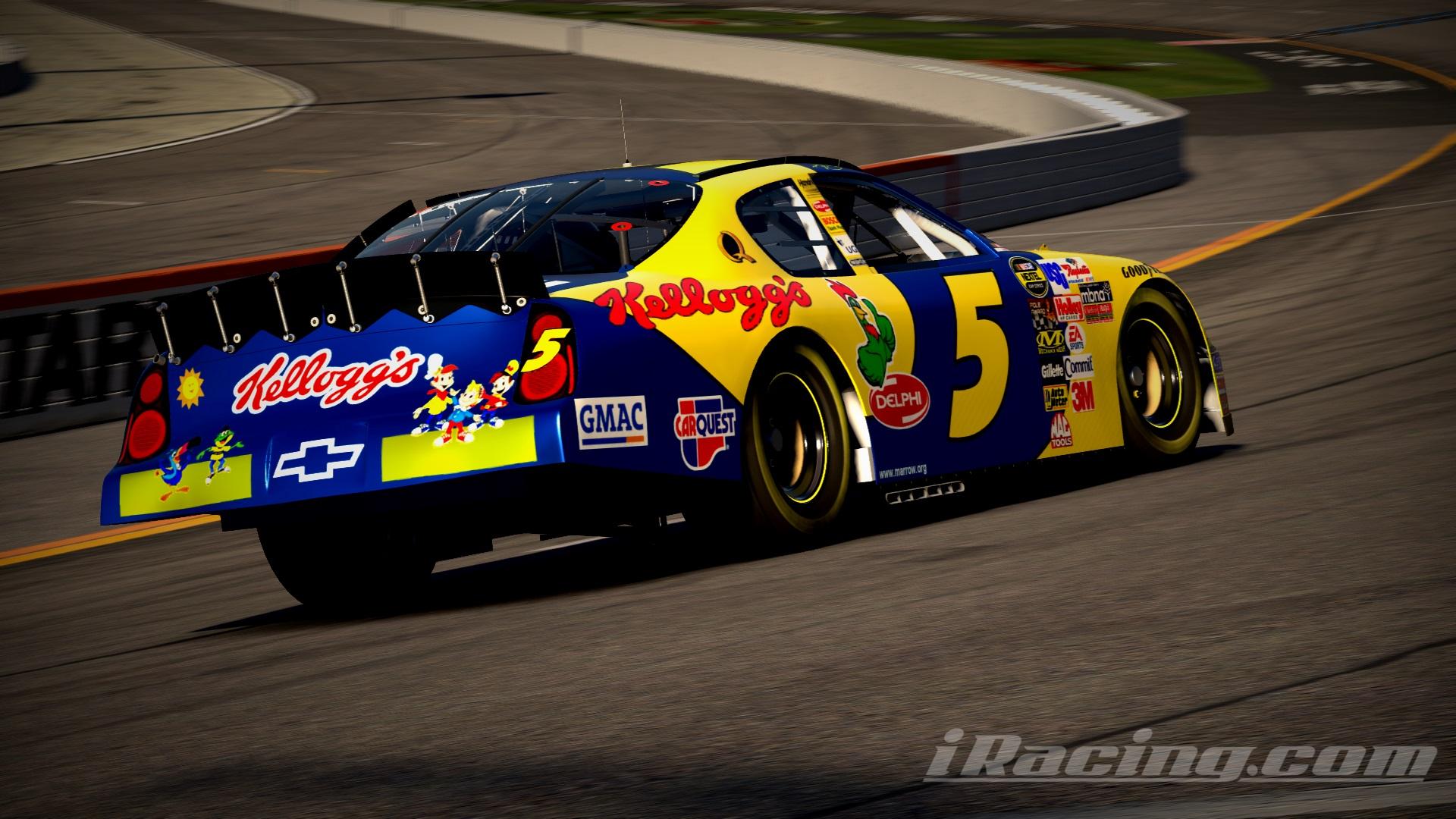 Preview of 2005 #5 Kyle Busch Kelloggs v2 Chevrolet Monte Carlo Sim Stamped Number by Christian Budd