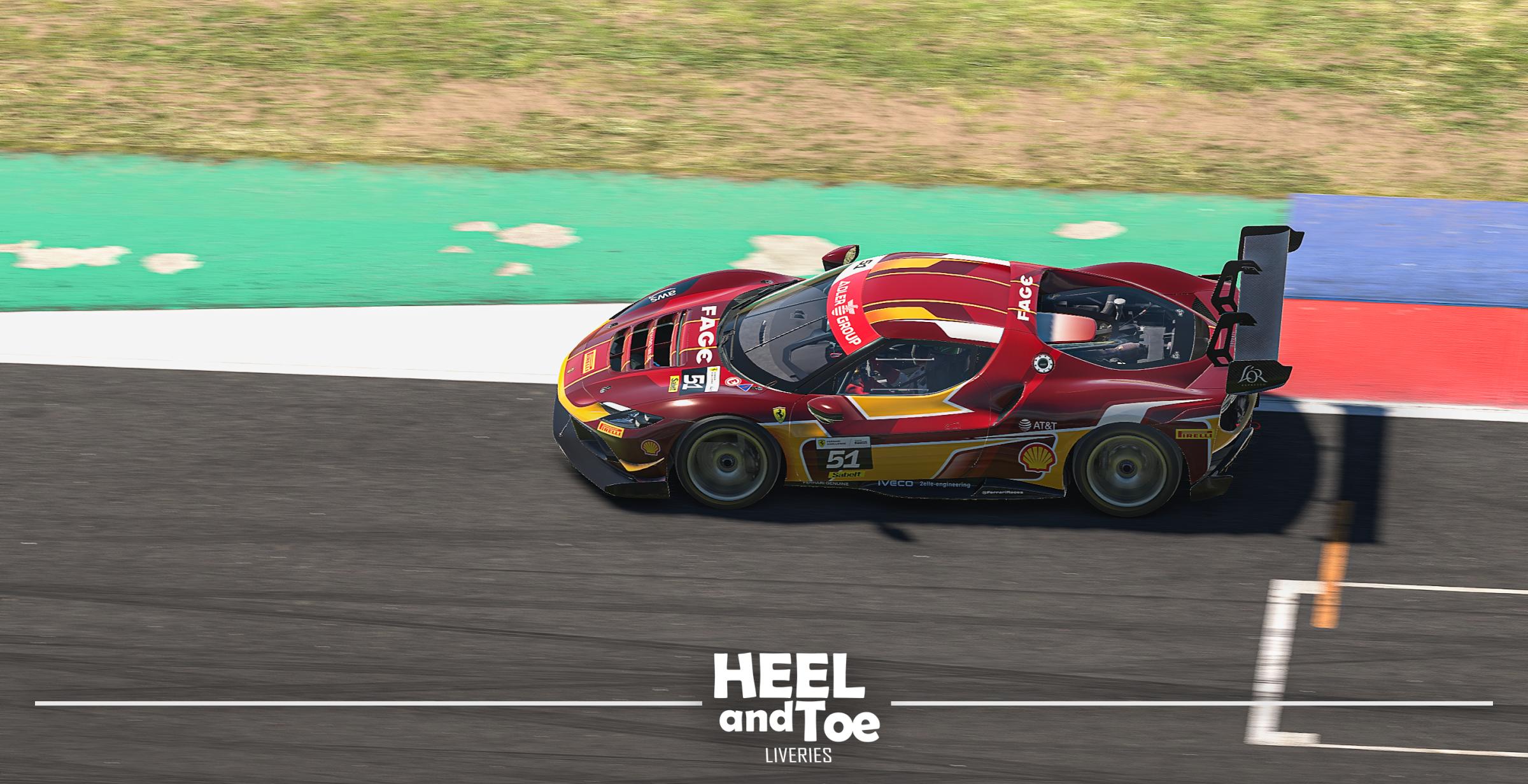 Preview of Ferrari 296 Challenge - Rosso Barchetta by Jai L.
