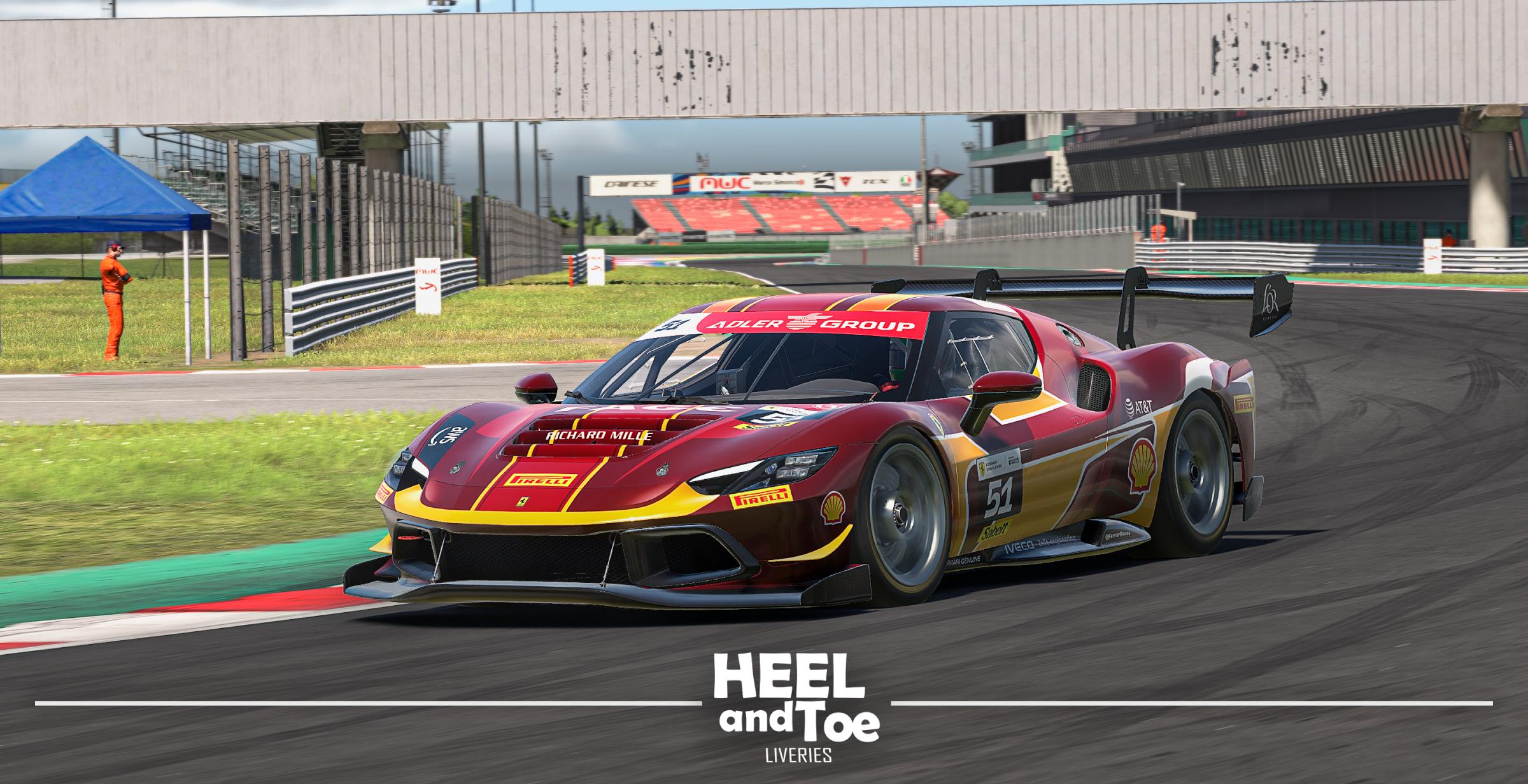 Preview of Ferrari 296 Challenge - Rosso Barchetta by Jai L.