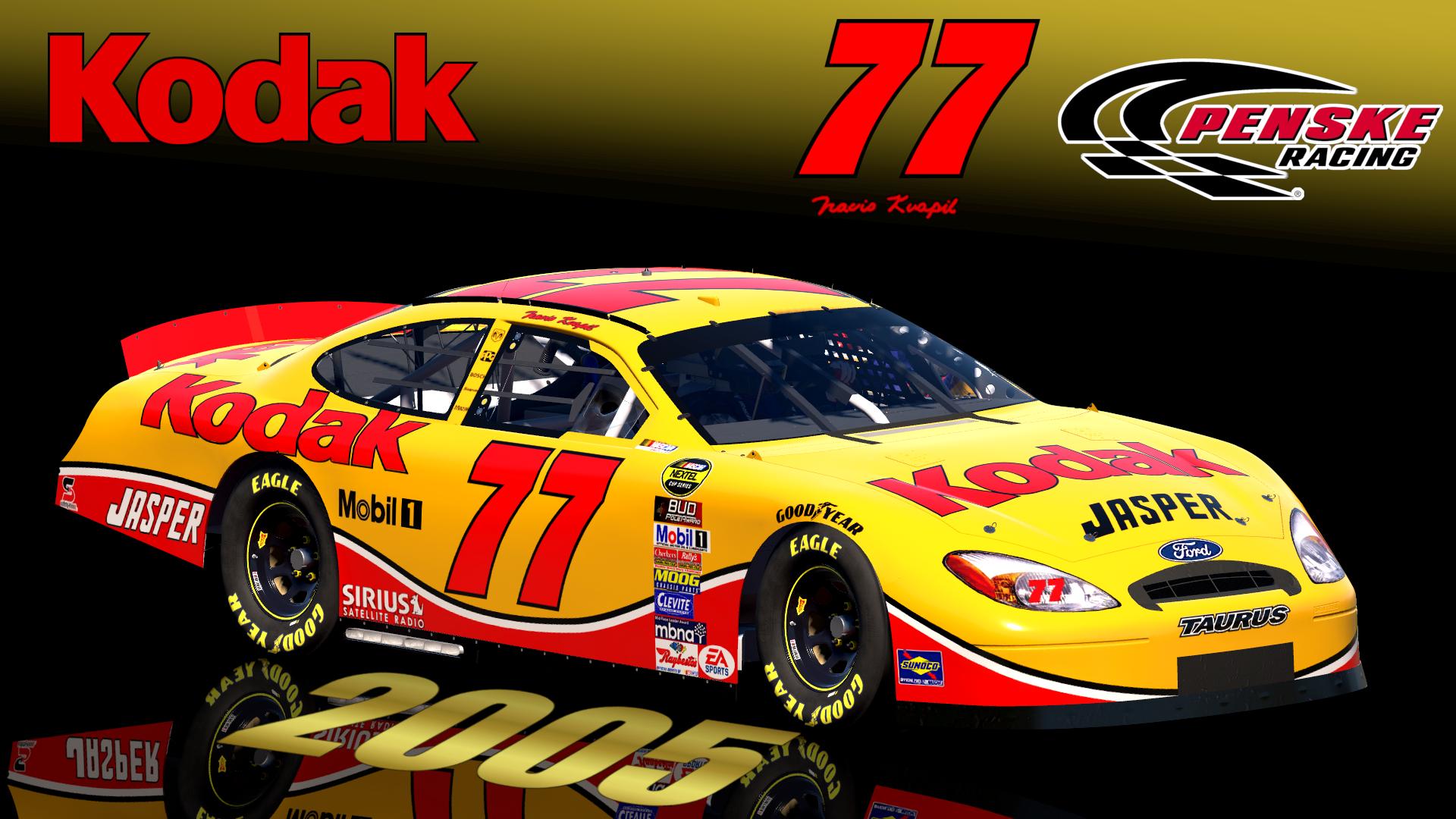 Preview of 2005 #77 Travis Kvapil Kodak Ford Sim Stamped Number by Christian Budd