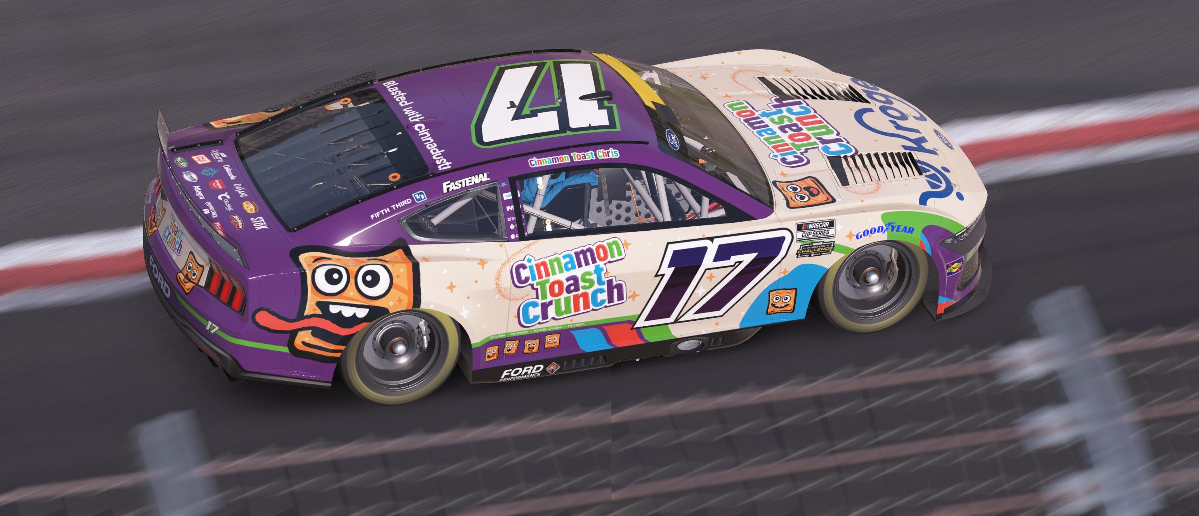 Preview of Chris Buescher RFK Racing Cinnamon Toast Crunch by Mick J.