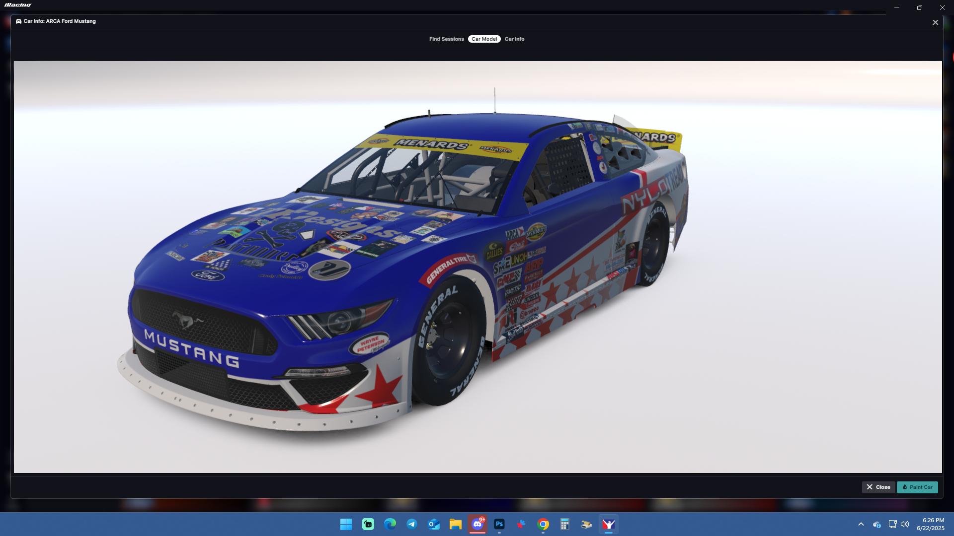 Preview of SimStamp - Brayton Laster - NYLO Tread / TH Designs / Pinthouse - Wayne Peterson - ARCA Menards Series 2025 by Teejay Handley