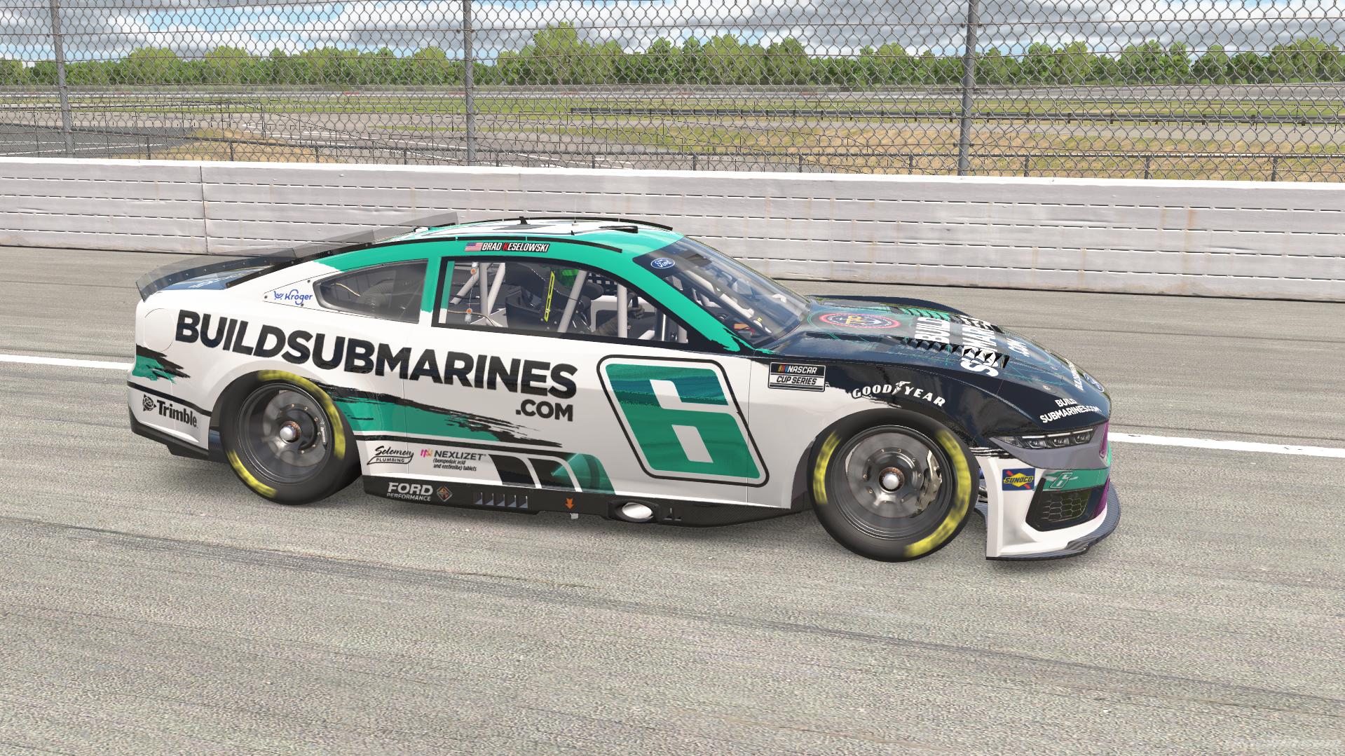 Preview of 2025 Brad Keselowski BuildSubmarines.com Custom Number by Jethro Anthony