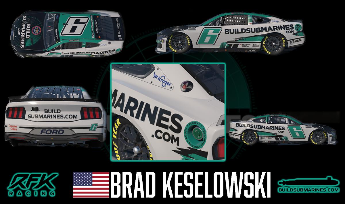 Preview of 2025 Brad Keselowski BuildSubmarines.com Sim-Stamped by Jethro Anthony