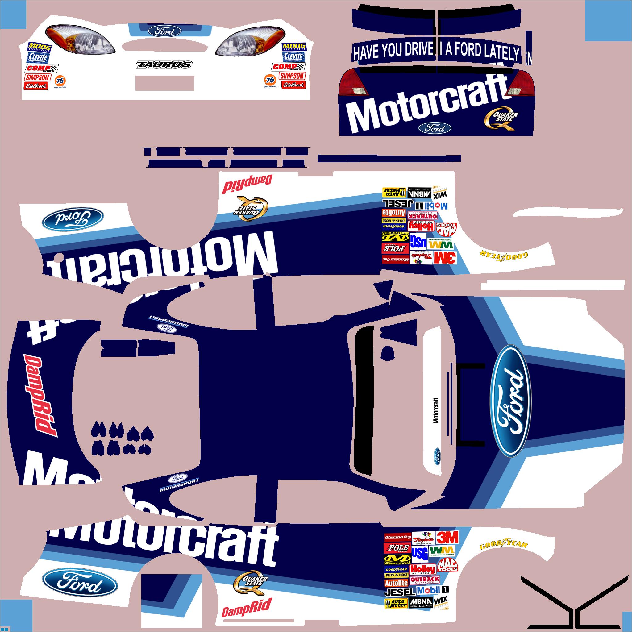 Preview of Nascar 2004 Ford Motorcraft Blue by Clyde Coman