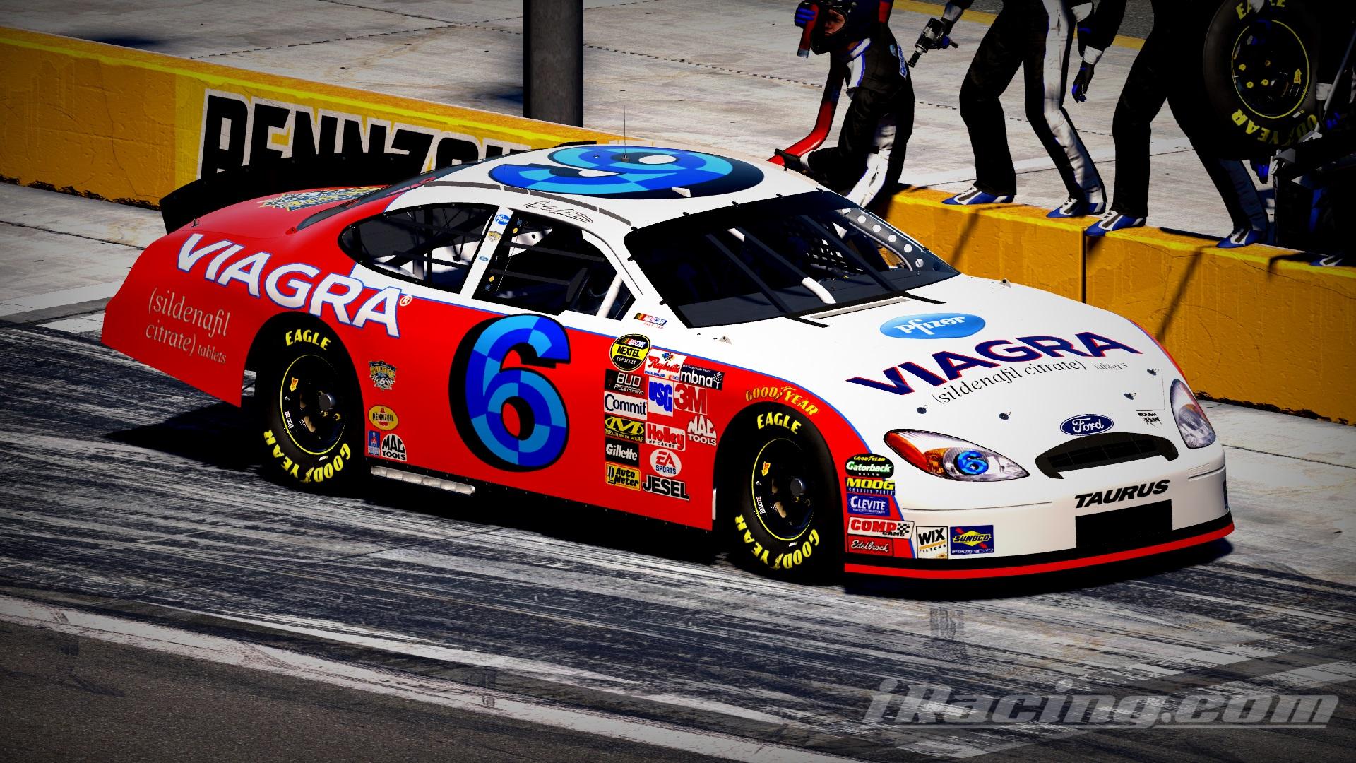 Preview of 2005 #6 Mark Martin Viagra Amsoil Ford Taurus Sim Stamped Number by Christian Budd