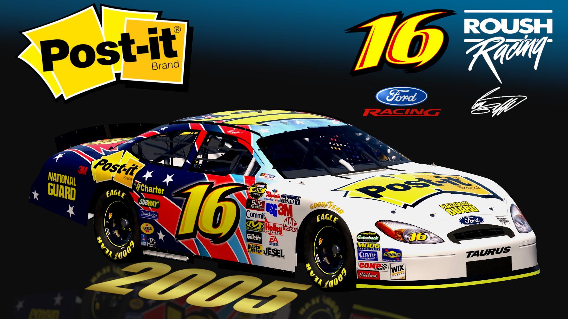 Preview of 2005 #16 Greg Biffle Post it National Guard Ford Taurus by Christian Budd