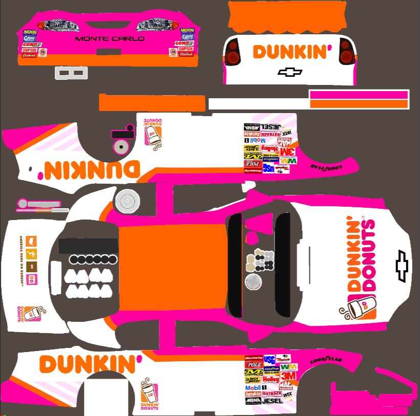 Preview of Dunkin Donuts Gen 4 Monte Carlo 2003 SS Paint by John Kierce
