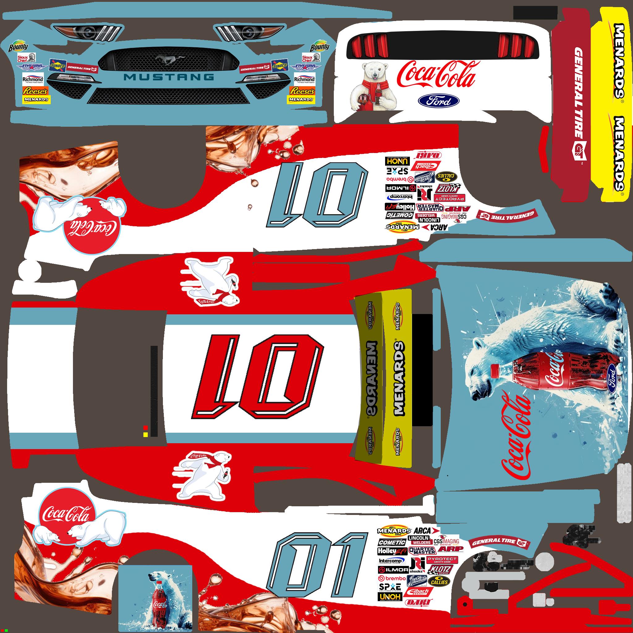 Preview of Coca Cola Bears 01 Car by Jarrod Trainor