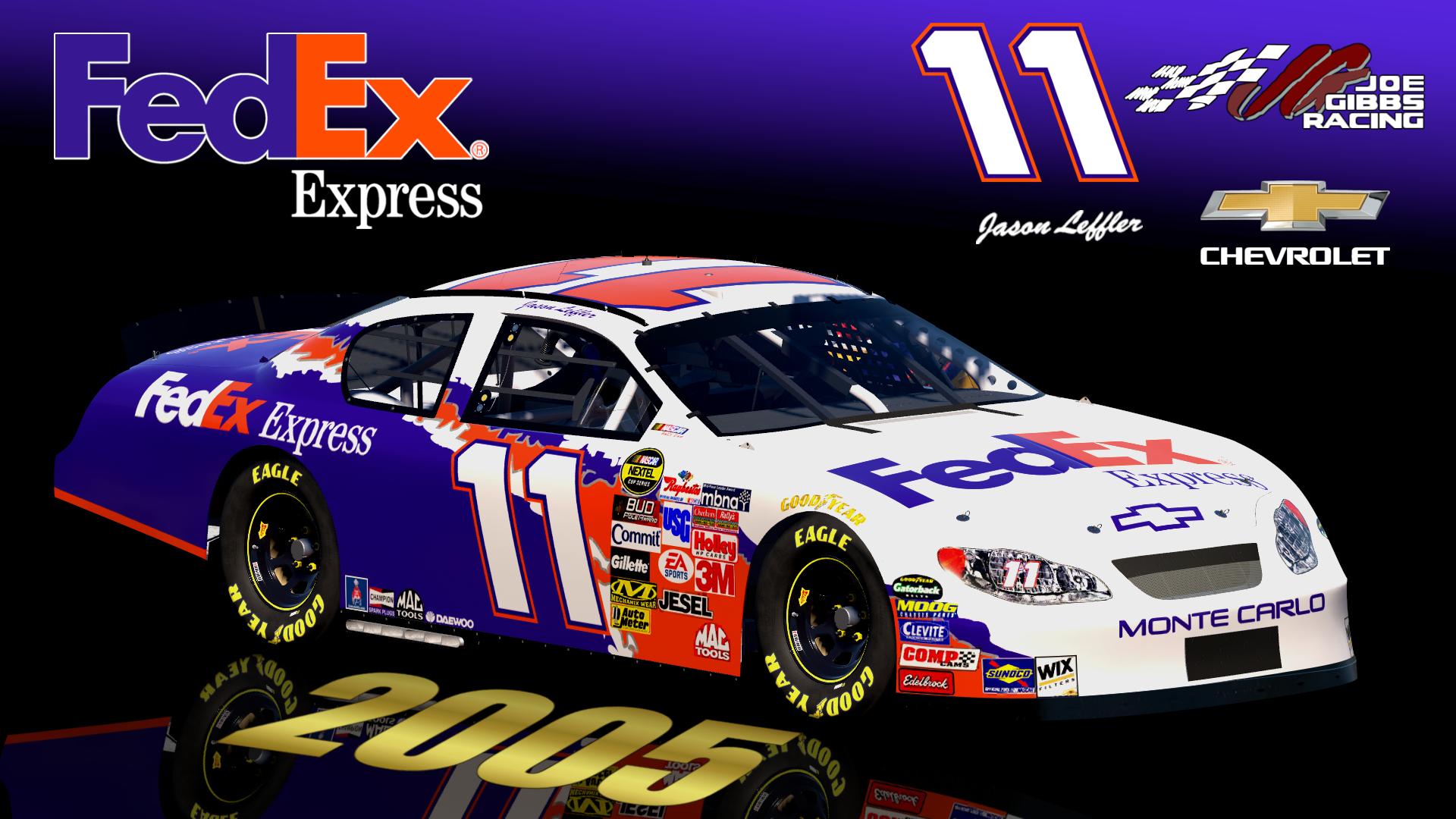 Preview of 2005 #11 Jason Leffler FedEx Express Chevrolet Monte Carlo Sim Stamped Number by Christian Budd
