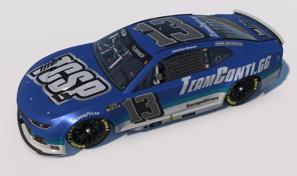 Preview of Jonathan Duncan | TCSP/Nationwide Throwback #13 NextGen Chevy by Waylon Turner