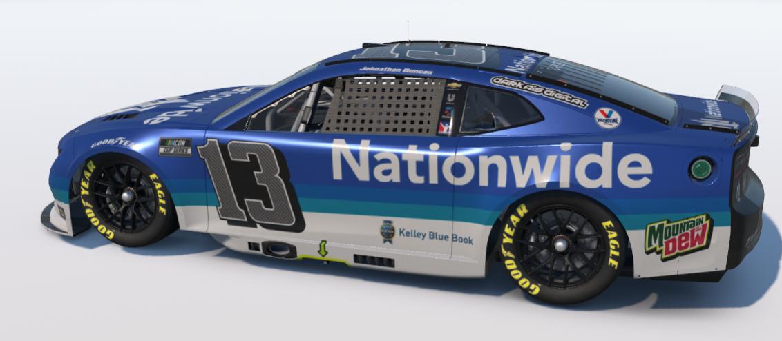 Preview of Jonathan Duncan | Nationwide Throwback #13 NextGen Chevy by Waylon Turner