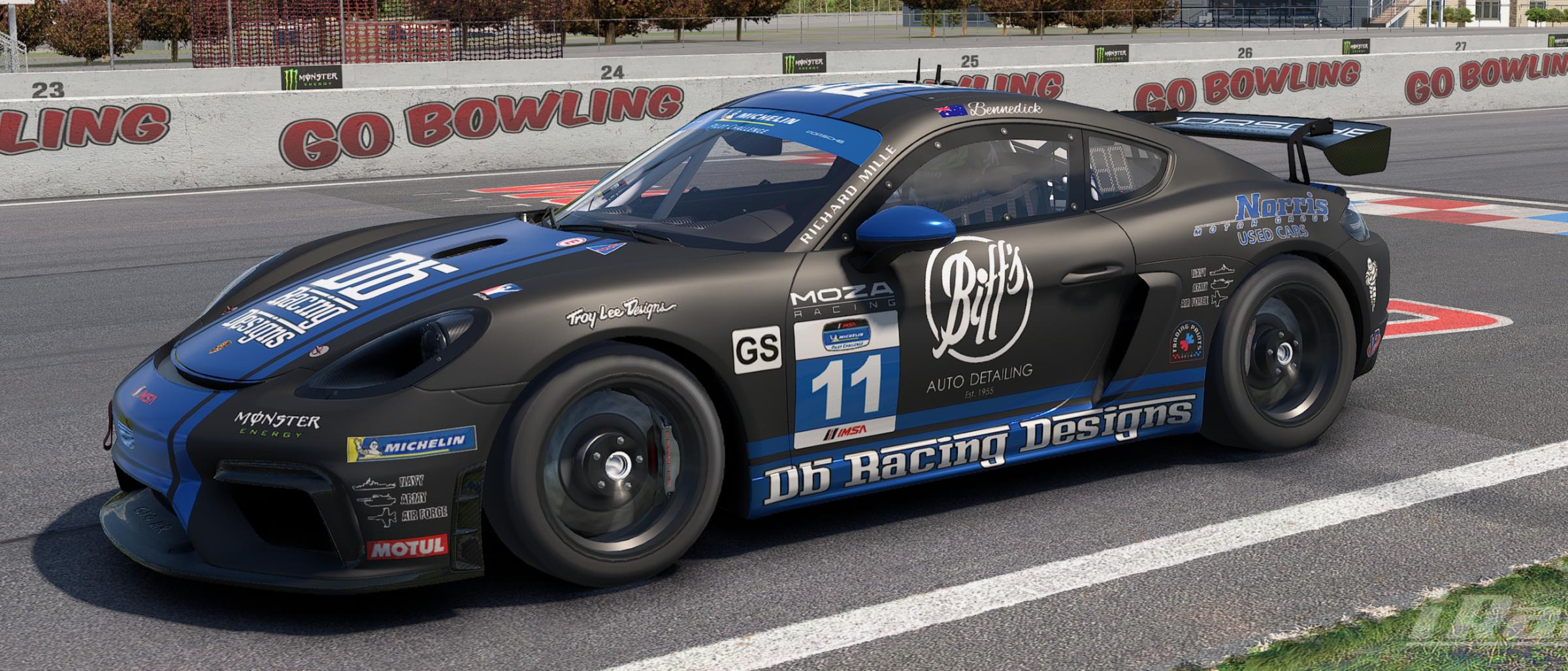 Preview of DB Racing Designs/Biffs Auto Detailing Porsche 718 Cayman GT4 by Drew Bennedick