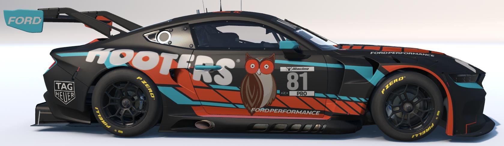 Preview of Hooters Mustang GT3 by Drake Heinz