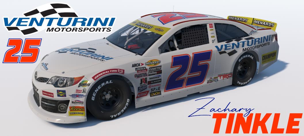 Preview of Venturini Motorsports #25 retro/throwback concept (Orange roof numbers) by Zachary Tinkle