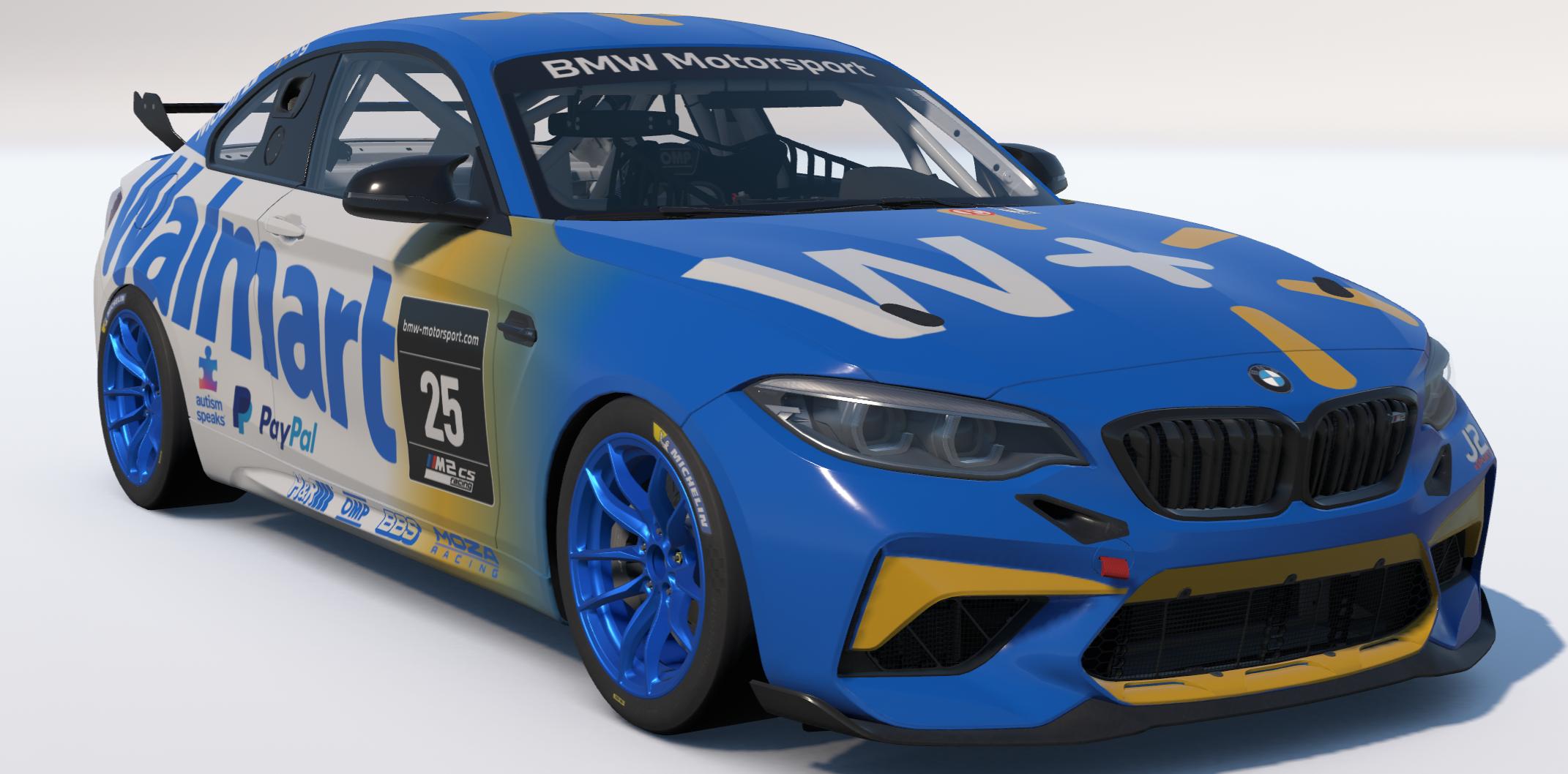 Preview of BMW M2 CS Racing Team Walmart 2025 by Johnny McNamara
