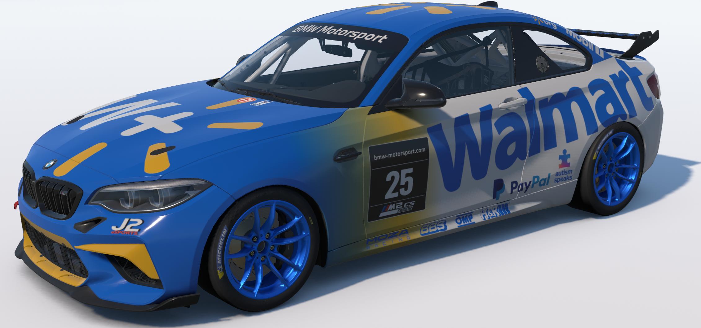 Preview of BMW M2 CS Racing Team Walmart 2025 by Johnny McNamara