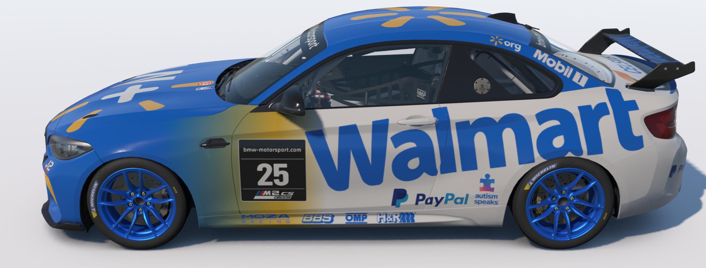 Preview of BMW M2 CS Racing Team Walmart 2025 by Johnny McNamara