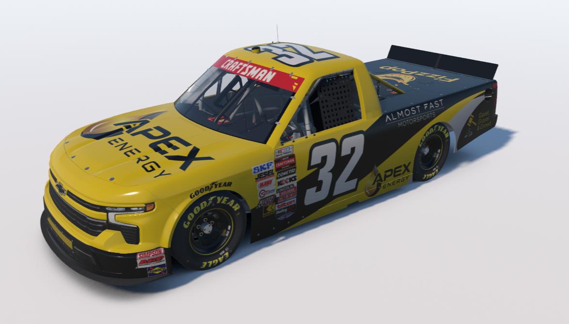 Preview of Almost Fast Motorsports Black/Yellow - Apex Energy Sponsorship by Adam Doll