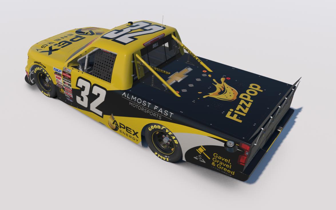 Preview of Almost Fast Motorsports Black/Yellow - Apex Energy Sponsorship by Adam Doll