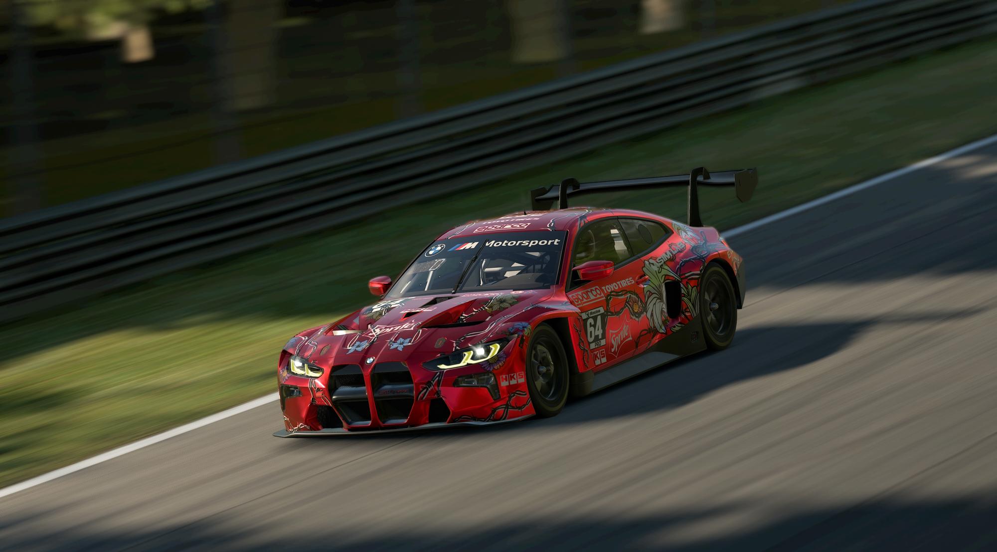 Preview of BMW M4 GT3 - Barbed wire Flower by Ignas V.