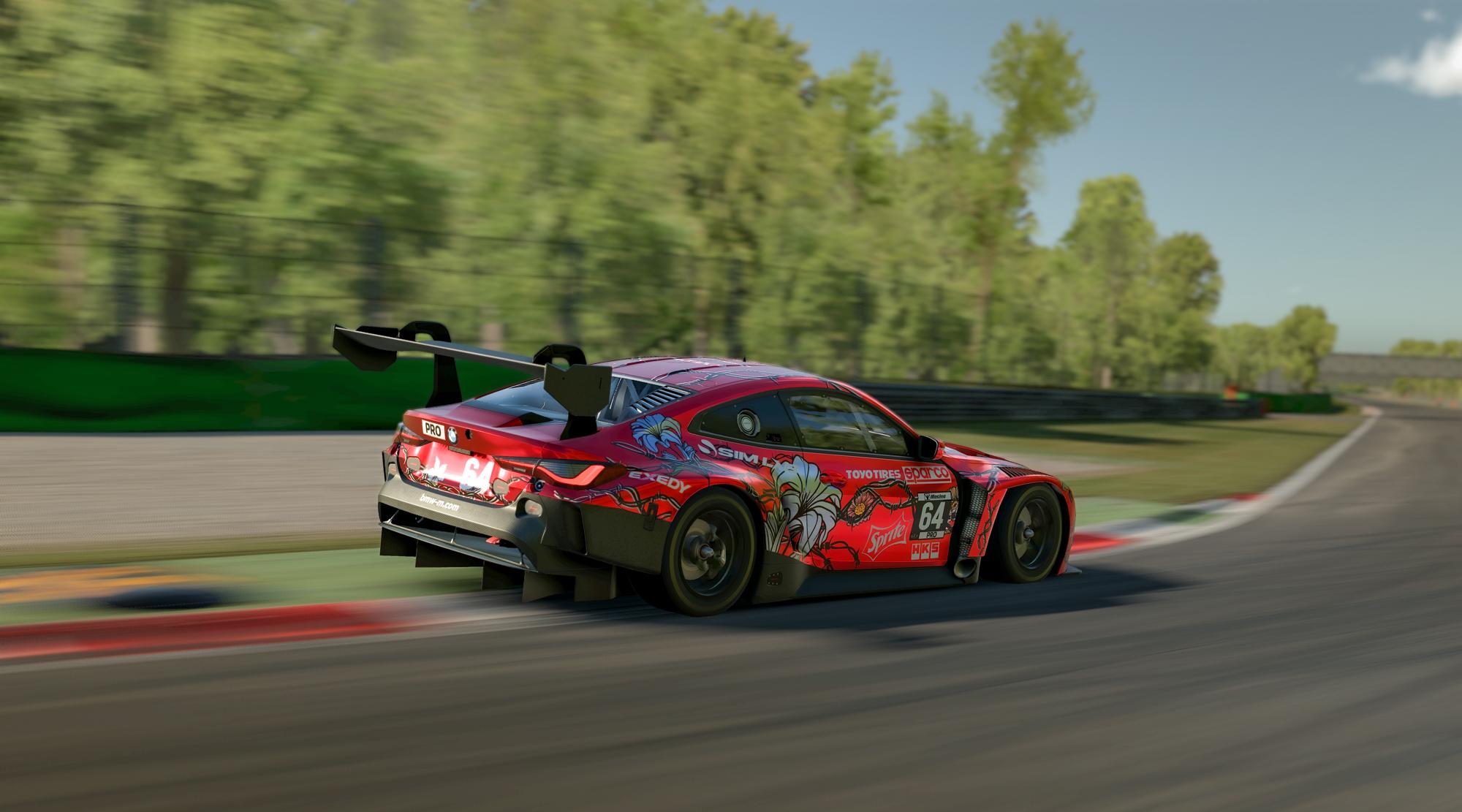 Preview of BMW M4 GT3 - Barbed wire Flower by Ignas V.