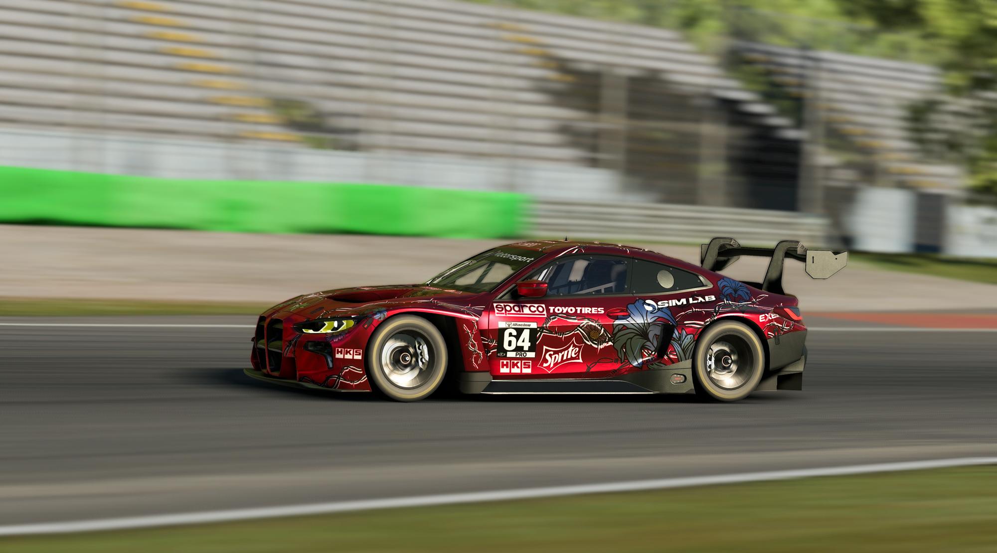 Preview of BMW M4 GT3 - Barbed wire Flower by Ignas V.