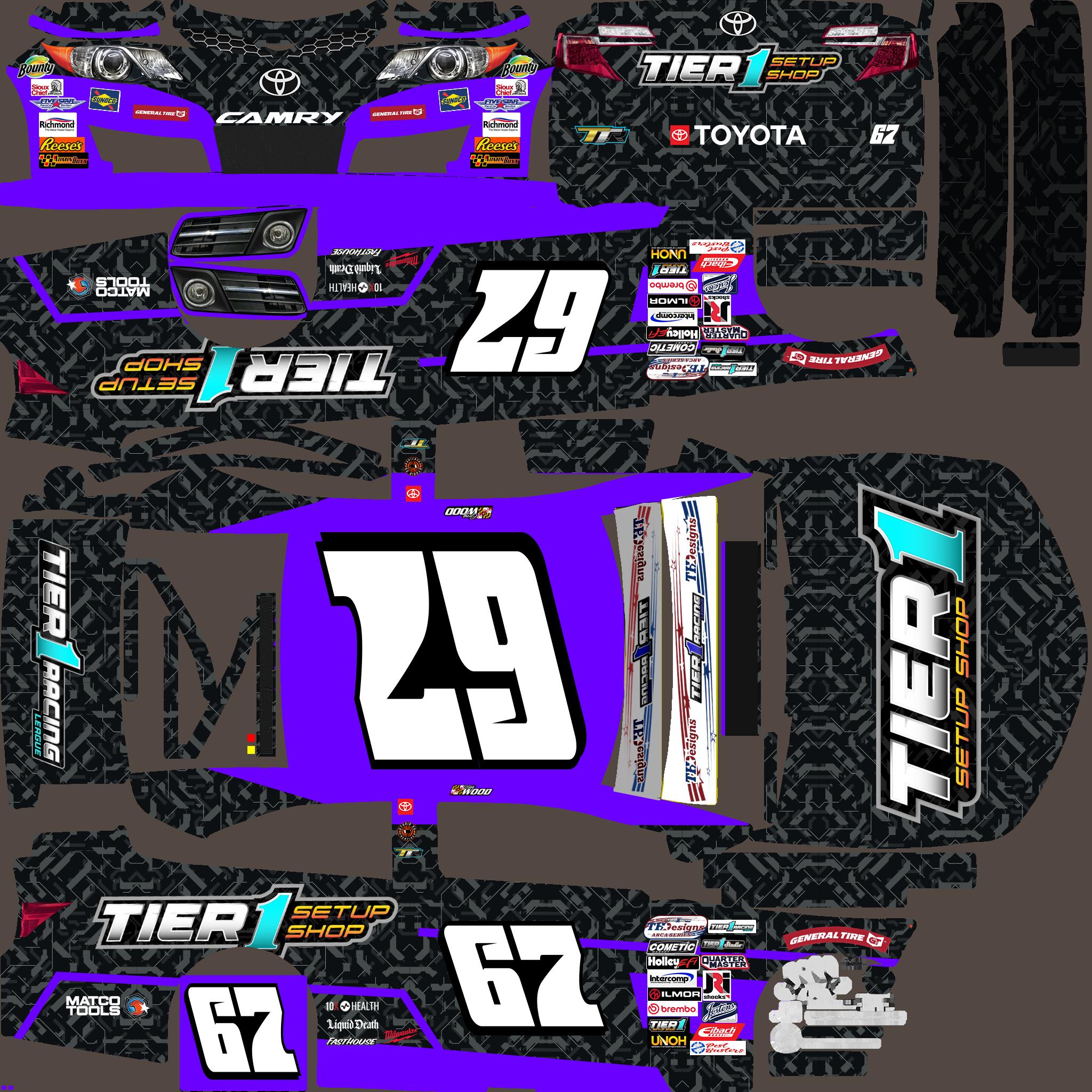 Preview of 67 ARCA Toyota Camry BLURPLE T1SS by Greg W.
