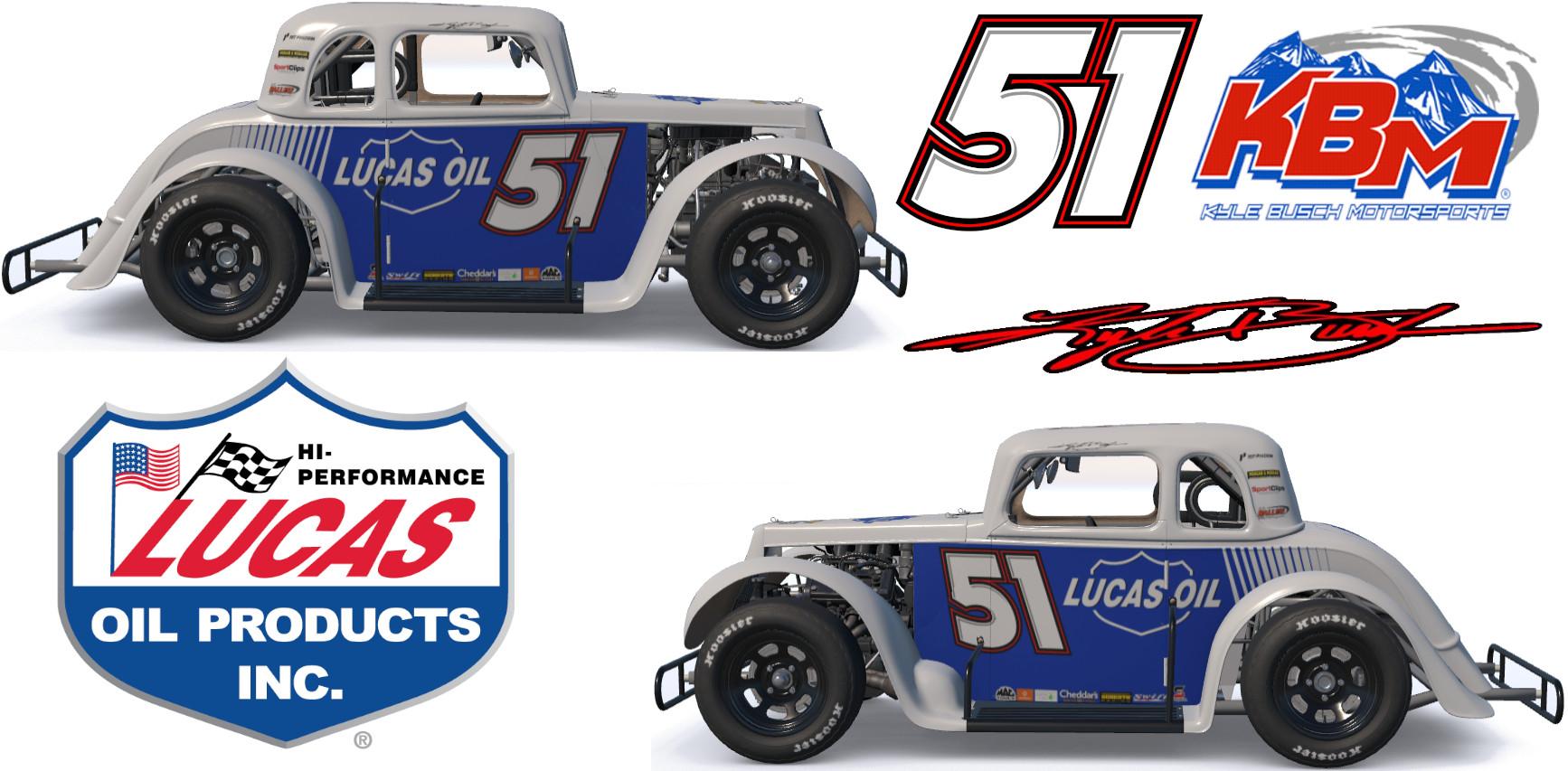 Preview of Kyle Busch 2025 Lucas Oil (#51) by Benjamin W. Rogers