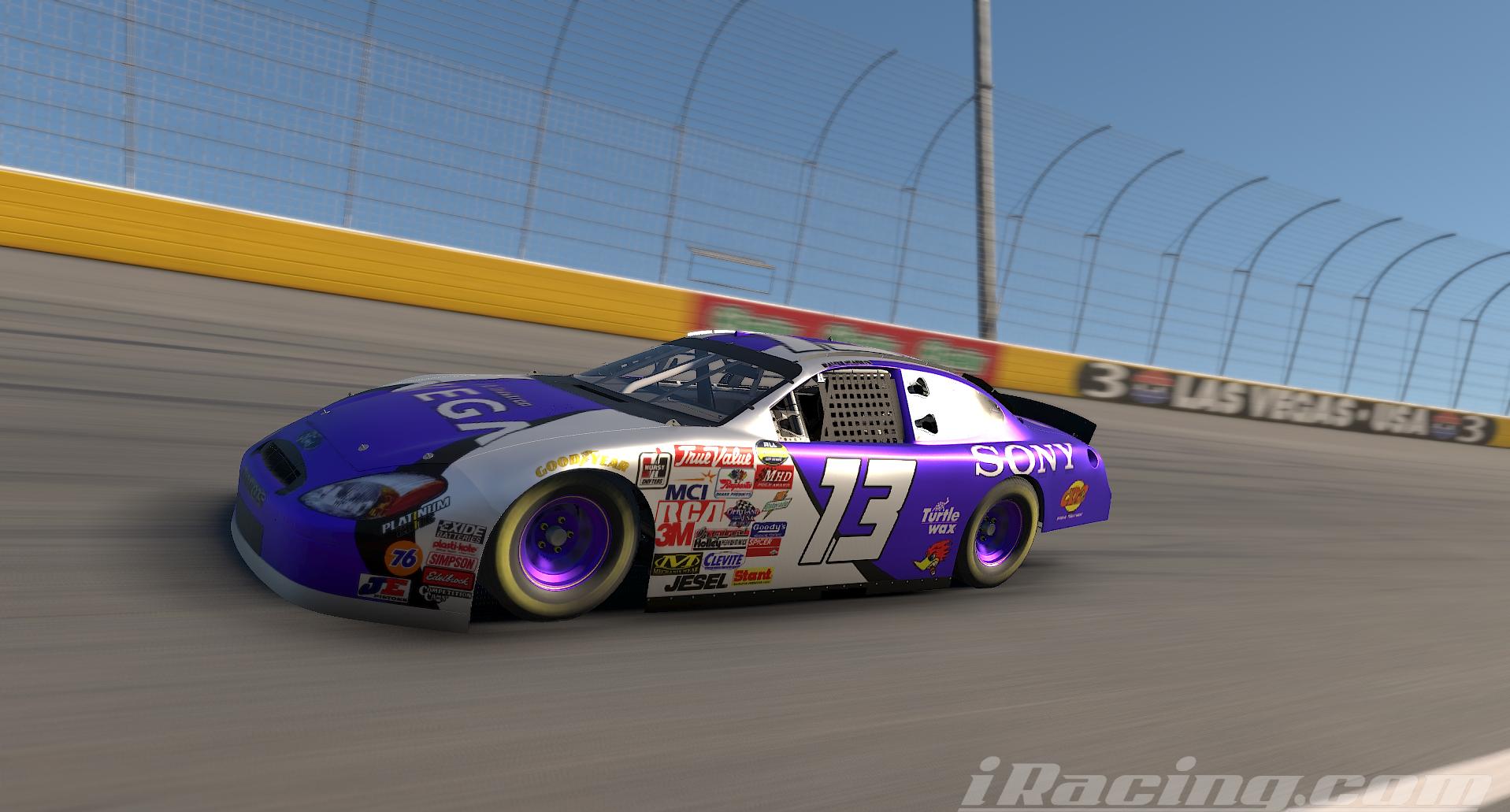 Preview of Robby Gordon Sony Vega Sim Stamp by Walker McAnulty2