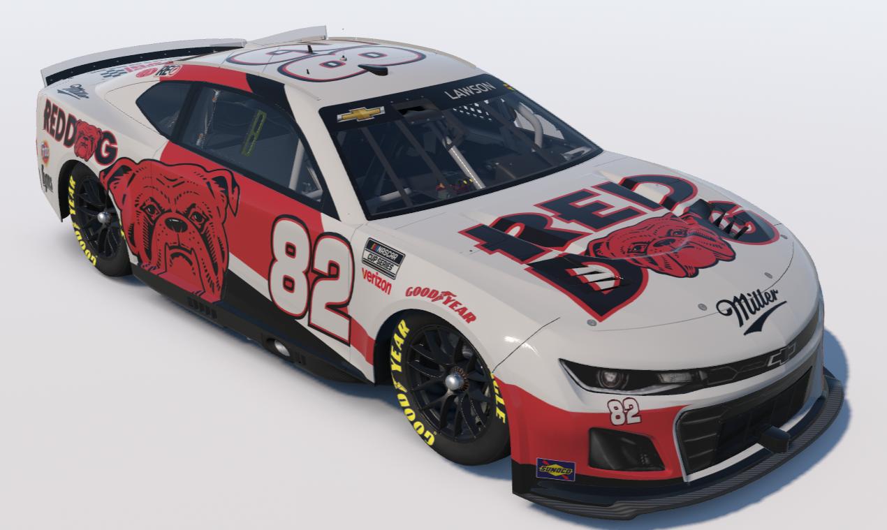 Preview of Miller Red Dog NASCAR Cup Series Next Gen Chevrolet Camaro ZL1 by Ronald Lawson2