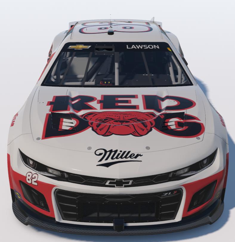 Preview of Miller Red Dog NASCAR Cup Series Next Gen Chevrolet Camaro ZL1 by Ronald Lawson2