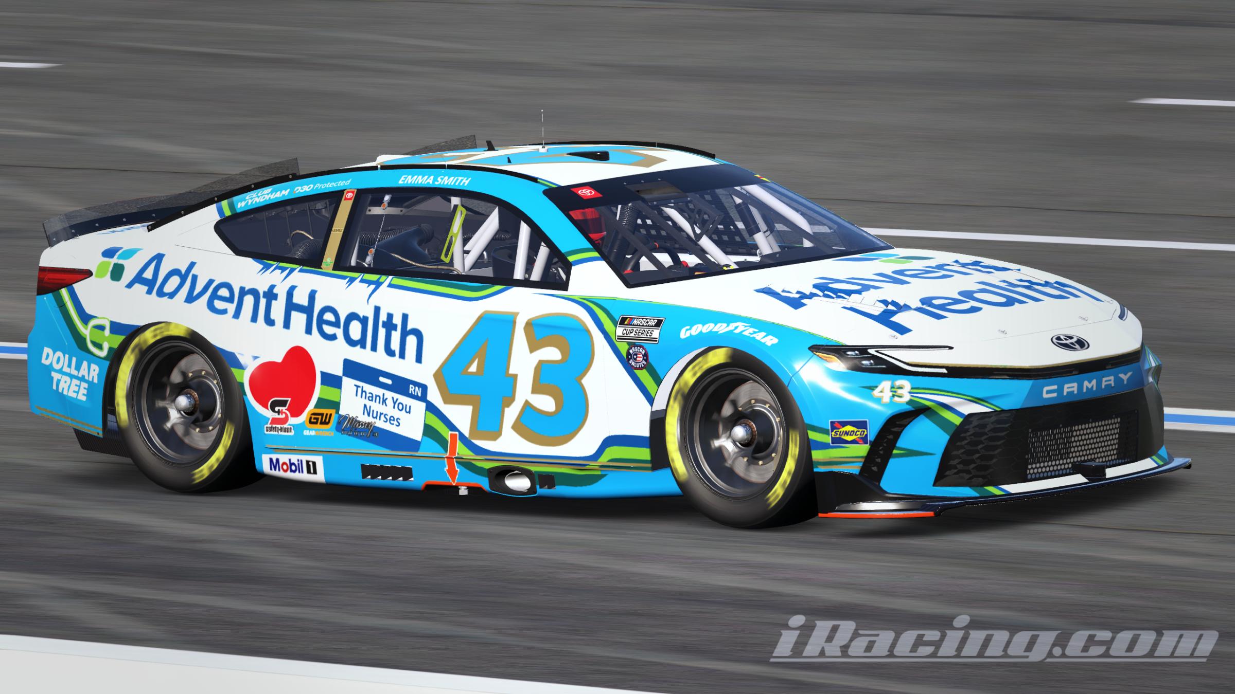 Preview of Erik Jones 2025 Advent Health Kansas (Sim #) by Gary P.