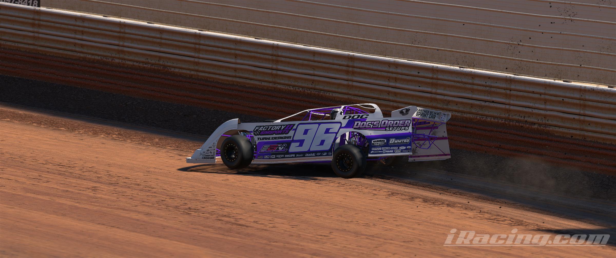 Preview of Dr. Robert Breneman #96 Factory 11 Sim Sports Dirt Late Model by Jon Gutekunst