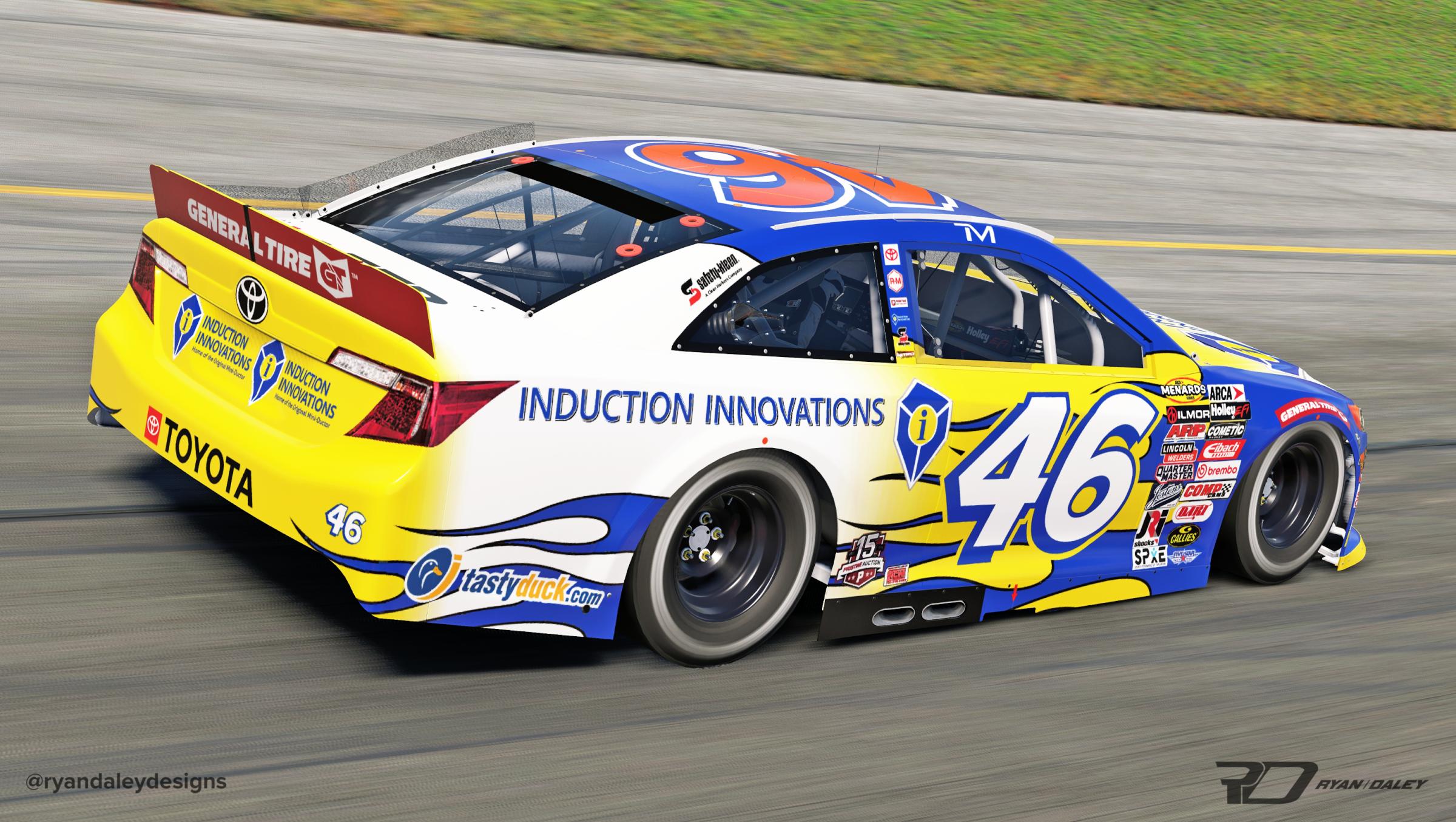 Preview of Official 2025 #46 Thad Moffitt Induction Innovations ARCA With Numbers by Ryan Daley