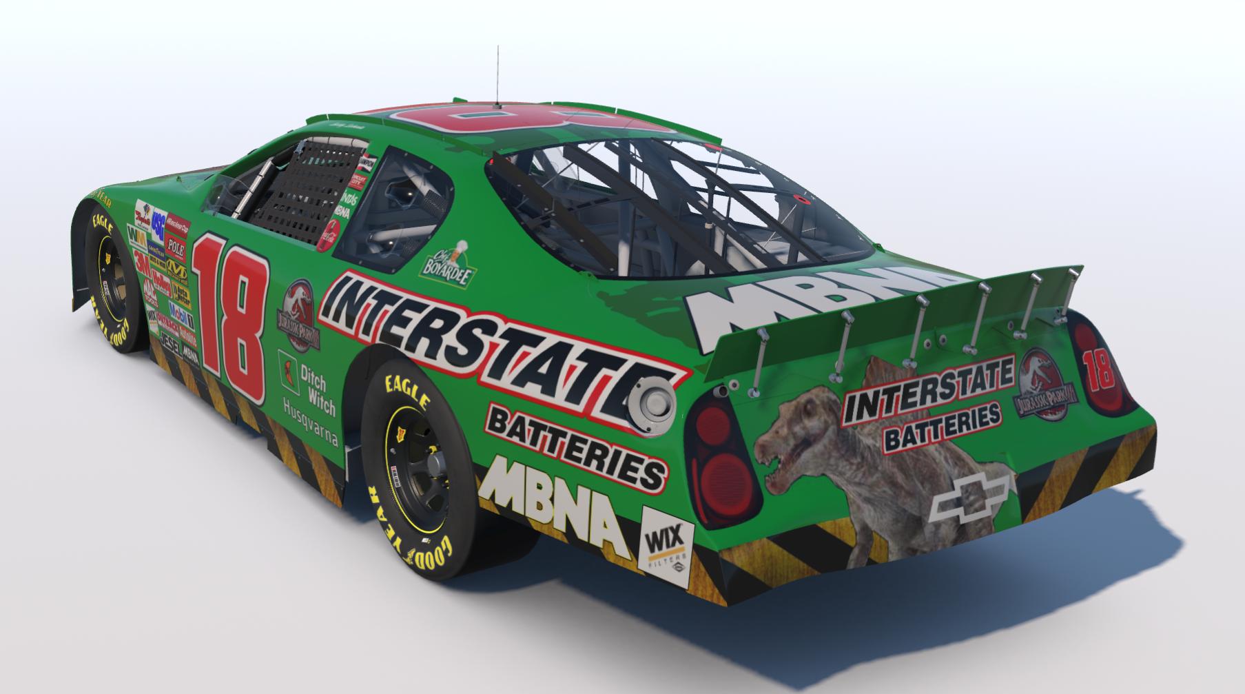 Preview of Bobby Labonte 2002 Jurassic Park 3 Custom Number by Kyle Cleveland