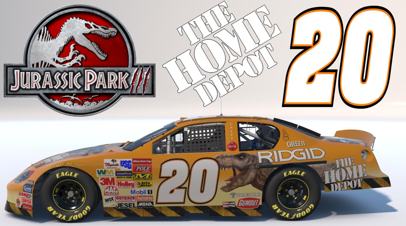 Preview of Tony Stewart Jurassic Park 3 Custom Number by Kyle Cleveland