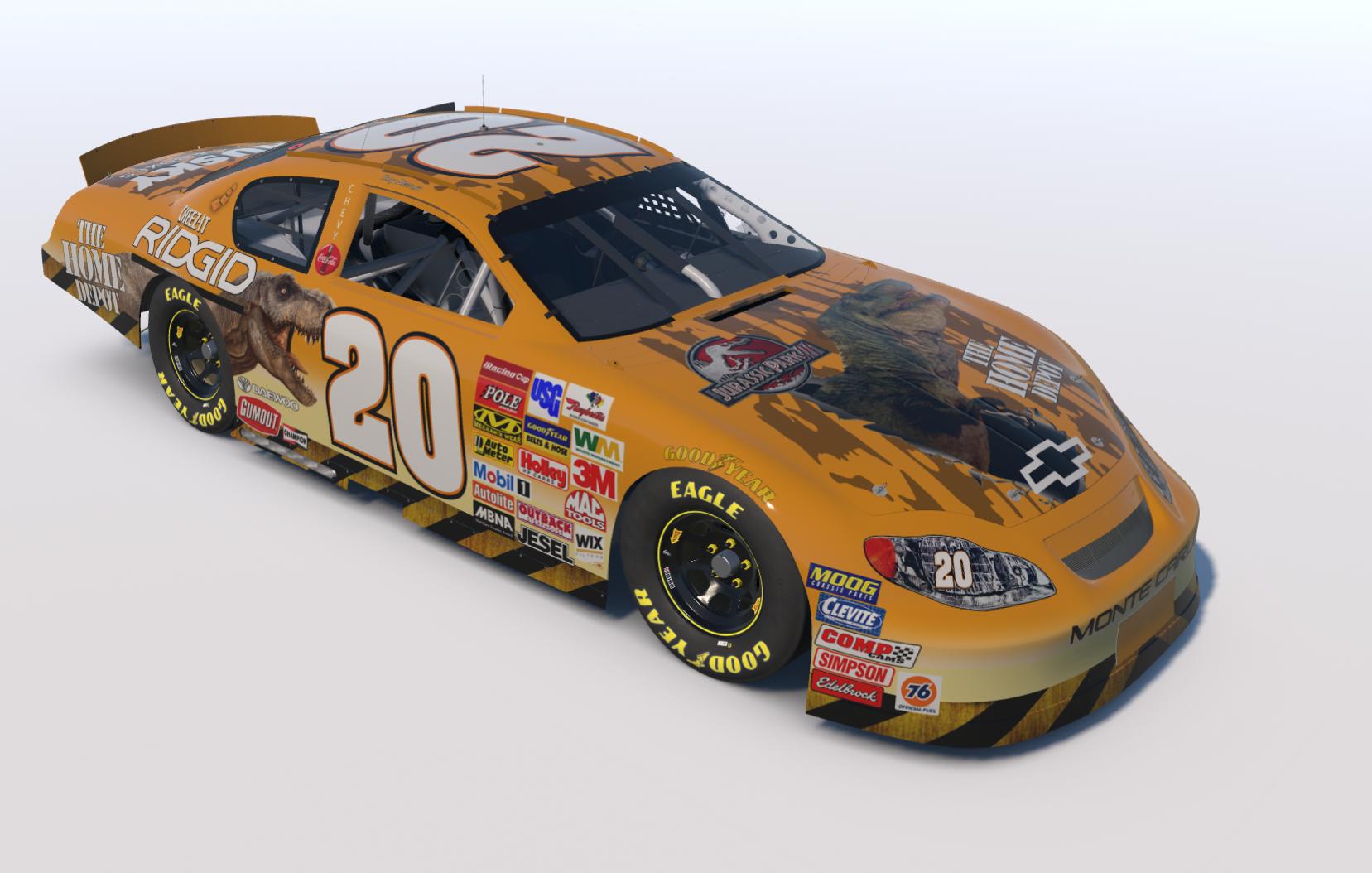 Preview of Tony Stewart Jurassic Park 3 Custom Number by Kyle Cleveland