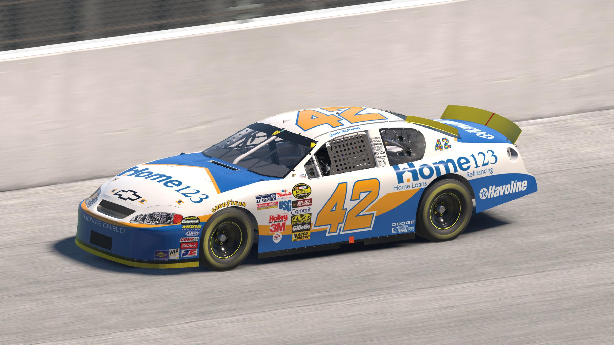 Preview of Jamie McMurray #42 2005 Home123/Havoline Chevy by Evan Lach