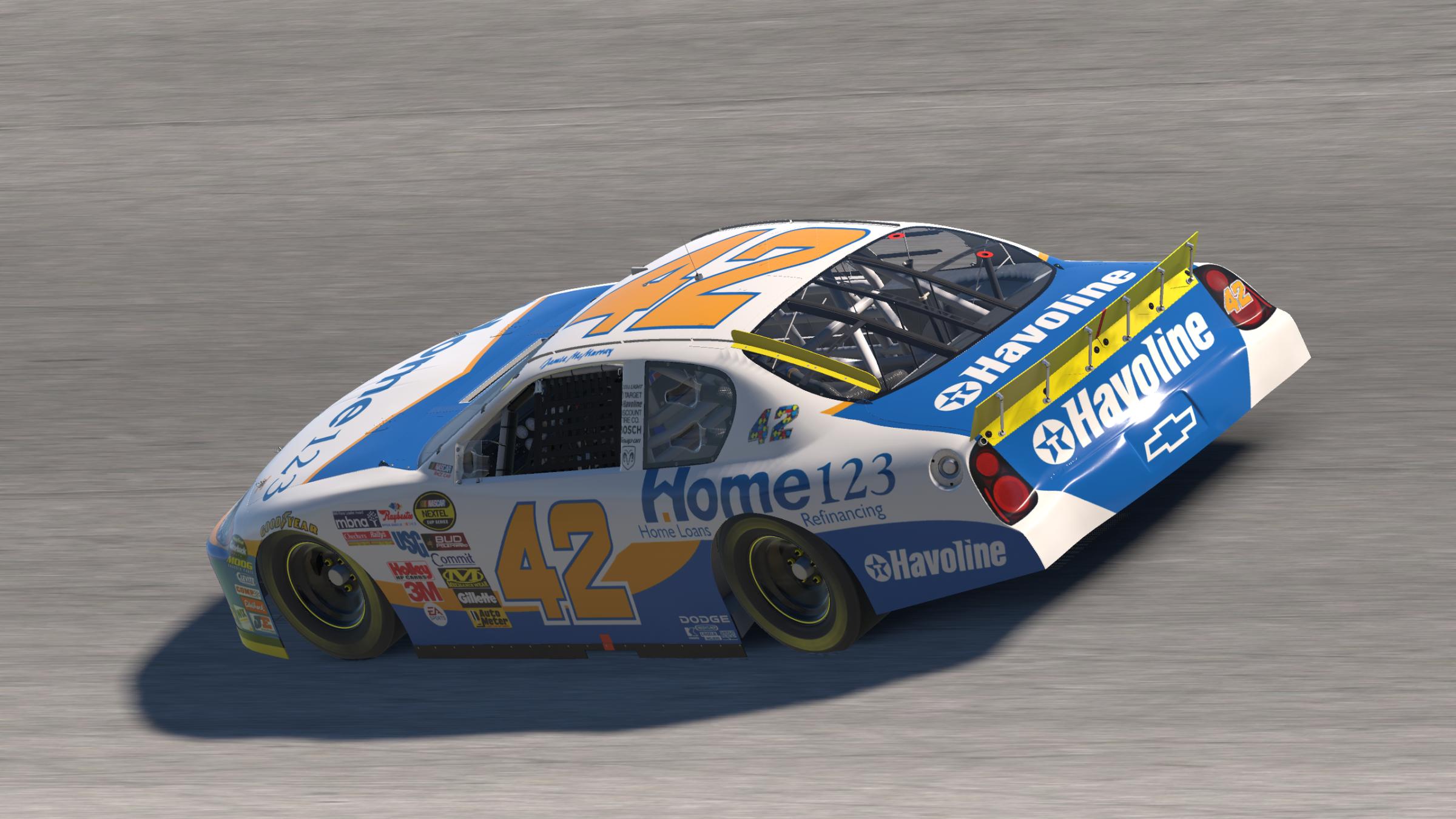 Preview of Jamie McMurray #42 2005 Home123/Havoline Chevy by Evan Lach