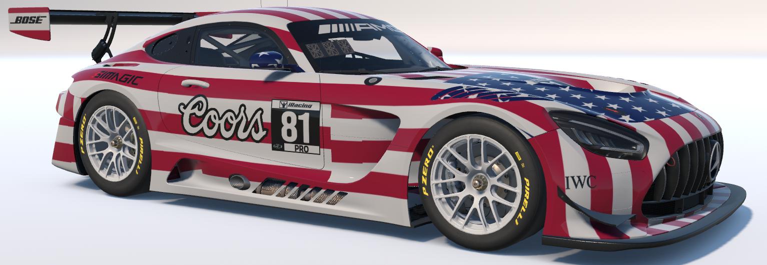 Preview of USA Flag Merc GT3 by Drake Heinz